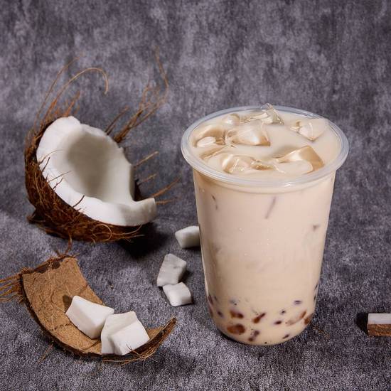 Brown sugar roasted coconut milk tea（黑糖炭烤椰椰）